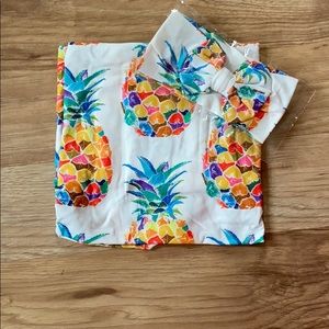 Pineapple swaddle & headband